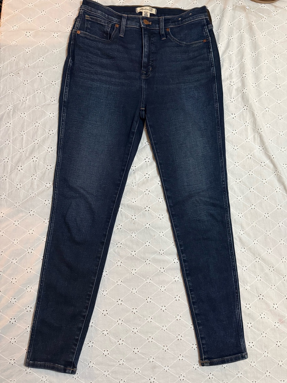 Madewell 10”high-rise skinny jeans size 28